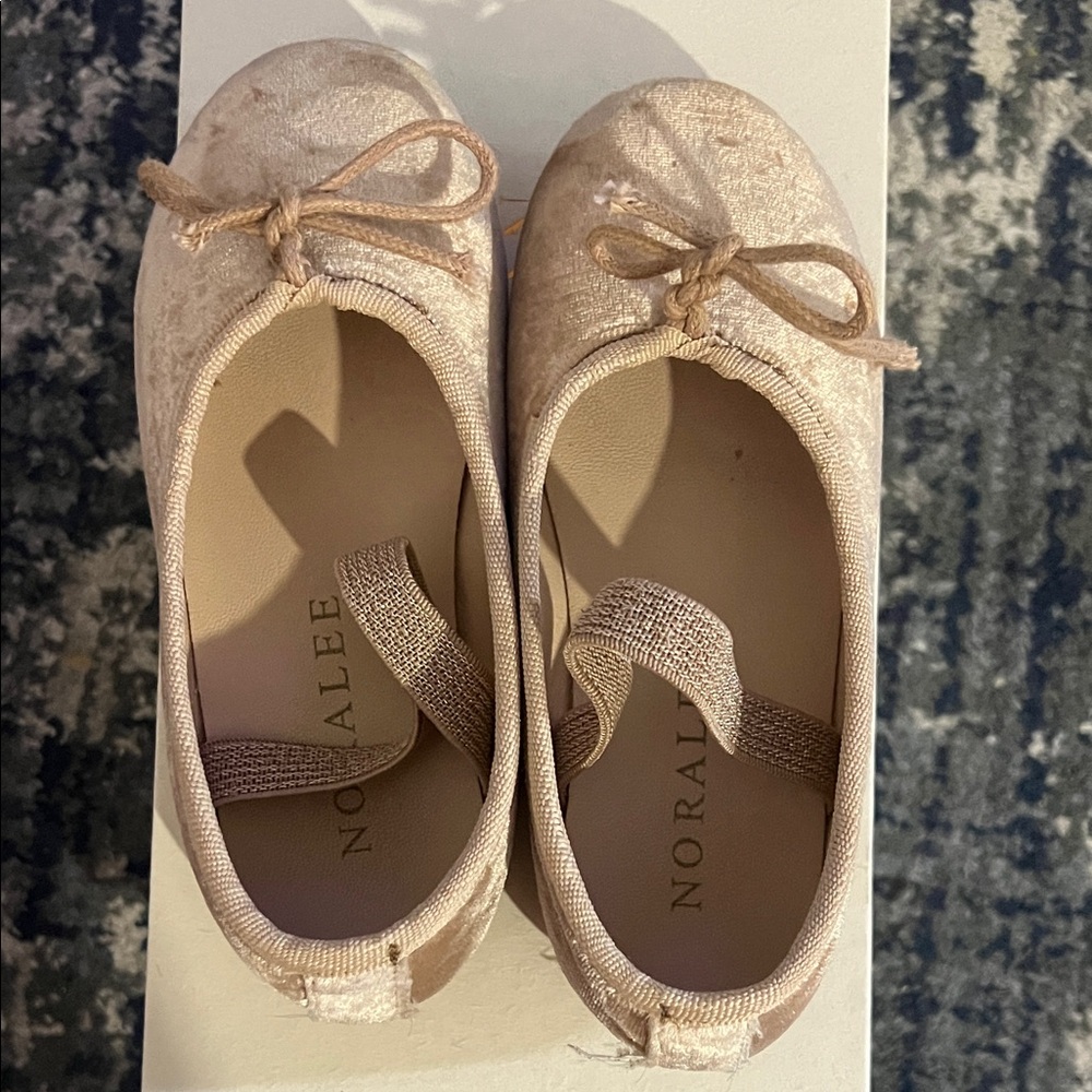 Kids Tan Ballet Flats